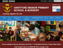 Tablet Screenshot of hartfordmanorcpschool.co.uk